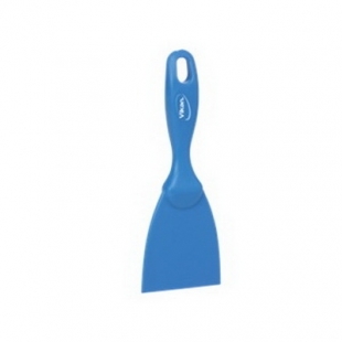 Скребок ручной из полипропилена, 75 мм, синий цвет